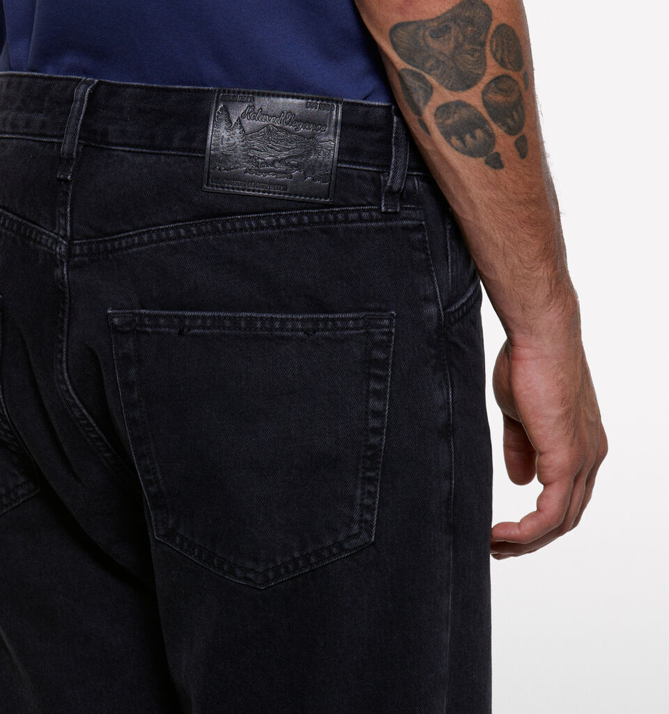 Black regular fit jeans with pockets - men's regular fit jeans - Black | Sisley image number 4